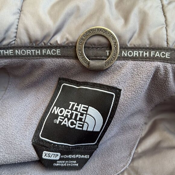 The North Face Primaloft Tweed Herringbone Brown Belted Coat w Zip Off Hood - Picture 12 of 14